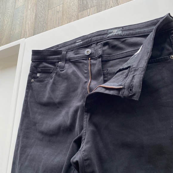 AGOLDE Pima Cigarette Leg Skinny Jean Pants Super Black Size 28R NEW - Picture 7 of 11